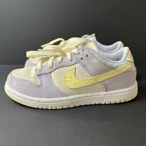 Nike Dunk Low Easter Purple Yellow Retro Girls Kids Size 1Y Youth